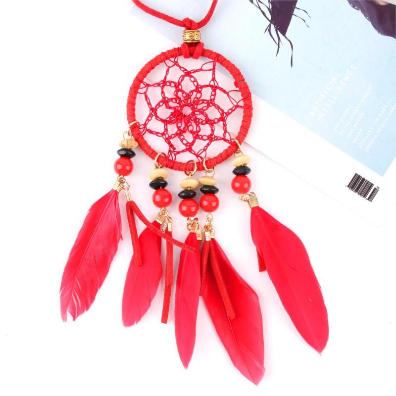 

Keychains 1Pc Colorful Net Dreamcatcher Feather Keychain Wall Hanging Dream Catcher Pendant Keyring For Women Handbag Jewelry E2610-E2621