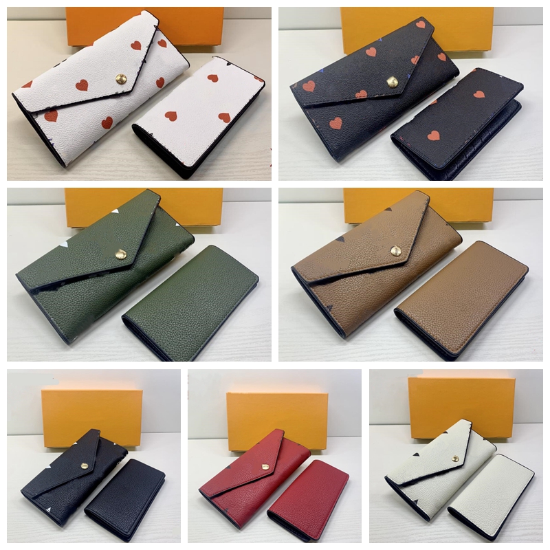 

Women Purse Ladies Long Flip Folding Wallet Top Quality Pu Leather Printing Coin Bag Women's Credit Card Holder 1Set =2 Piece, Mix color
