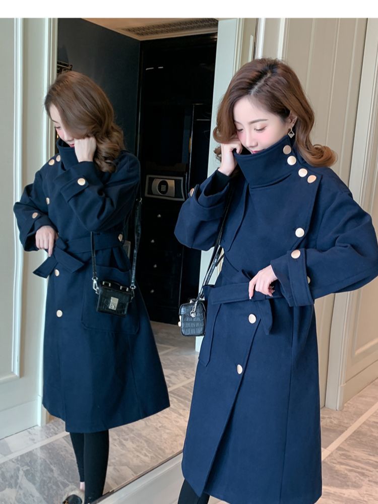 

Women's Trench Coats Female superior autumn trench coat double breasted long outerwear lady sleeves elegant vintage jacket za ZDD4, 1# shoe box