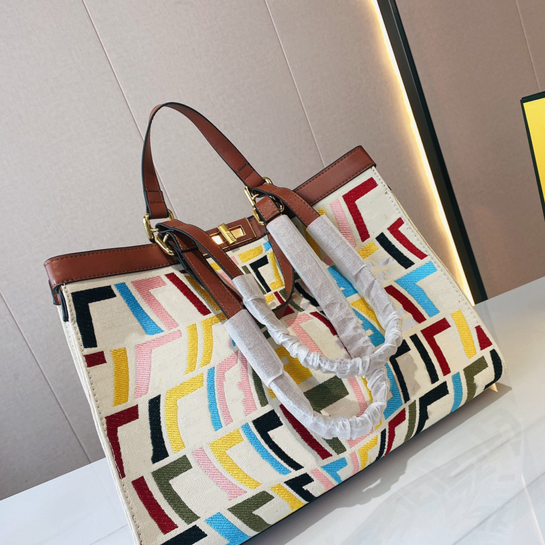 

Luxury Designer Italy Brand Classic Woman Peekaboo Totes Bags High Quality Canvas Handbags Fashion Women Bestselling Shoulder Handbag Designers Crossbody Bag, 01