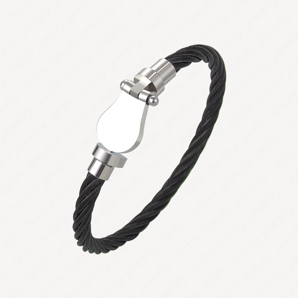 Bracelets Bracelets Bracelet À La Mode Boucle Magnétique Fer À Cheval Incrusté De Brique En Acier Inoxydable Corde U Bagnle Accessoires De Charme