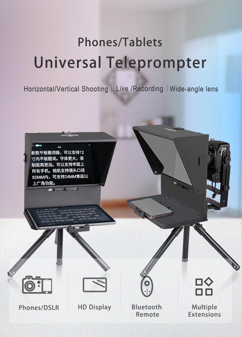 

Teleprompter For IPad Tablet Phones Prompting Inscriber Interview Speech Prompter Reader Smartphone DSLR Recording Lighting & Studio Accesso