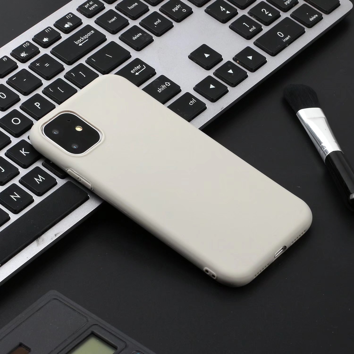 

Frosting TPU Case for IPhone 12 Pro Max IPhone 12 Mini 11 Pro Max XS Max Xr 8/7 Plus SE 2020 6S Plus Accurate Hole Position Back Cover, Khaki