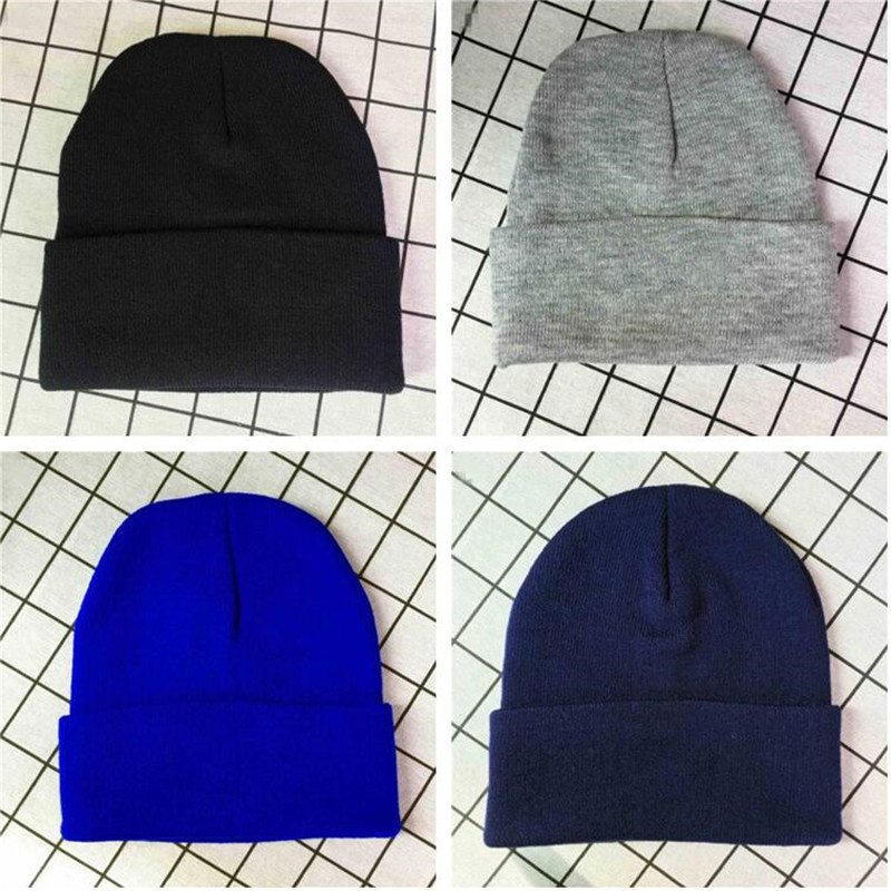 

fashion Men Women Autumn Winter knitted Beanie hats Caps Skull hat Beanies Warm Outdoor Crochet Casual hats wholesale 2020, Blue;gray