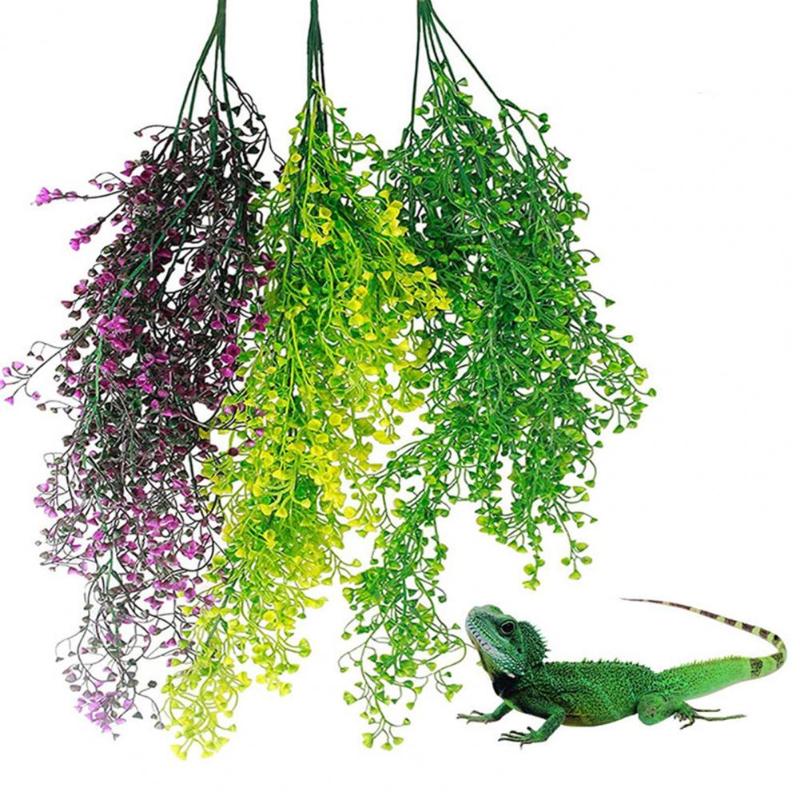 

Decorations Aquarium Ornament Artificial Bright Color Plastic Fish Tank Simulation Decor Rattan Cane For Garden