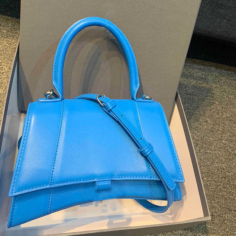 

CLASSIC FLOWER Luxury Women s Fashion b Flap Blue Hourglass Bag Tote Top M1jw Handle Handbags Purse with Shoulder Buckle Designer Cros Tesj