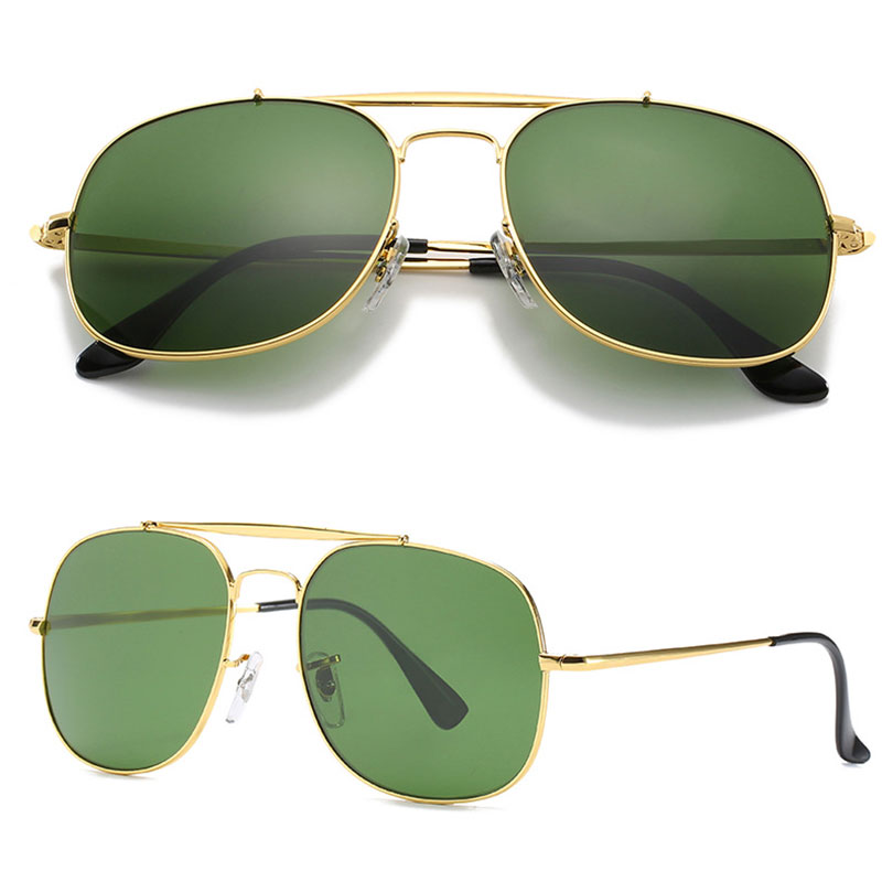 

Top Quality Womans Sunglasses Glass Lens Luxury Mens Sun glasses UV Protection men Designer eyeglass Metal hinge Fashion women spectacles with box glitter2009 561