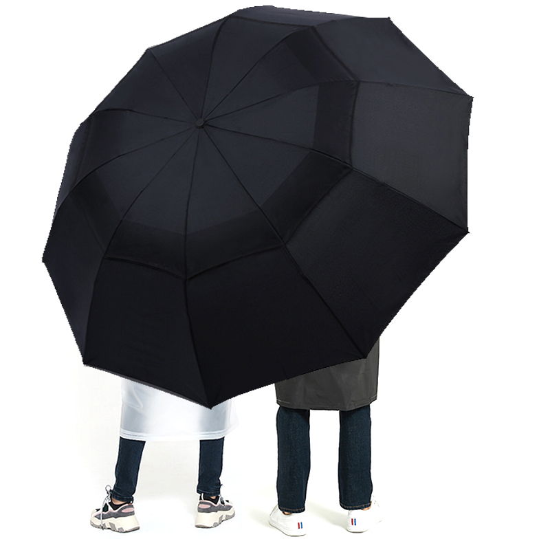 

arge Foding Women Umbrea Rain Men Doube ayer Big Trave Umbrea Waterproof Mae Paraso for 3-4 peope 125CM Diameter