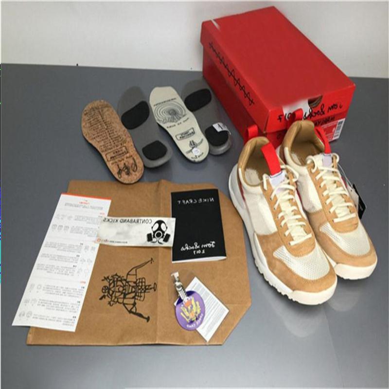 

2021 Women Tom Sachs TS Mars With 2.0 Sport Men Joint Shoes x Red Natural Authentic Maple Limited Sneakers Yard Original box Nbpic, Same pictures show