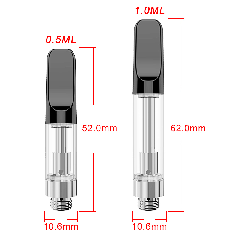 

Factory direct supply thick Oil Wooden Tip Atomizer Cartridges 0.5ml 1ml Glass Tank Empty Vape Pen Carts Ceramic Coil Vaporizer 510 Cartridge