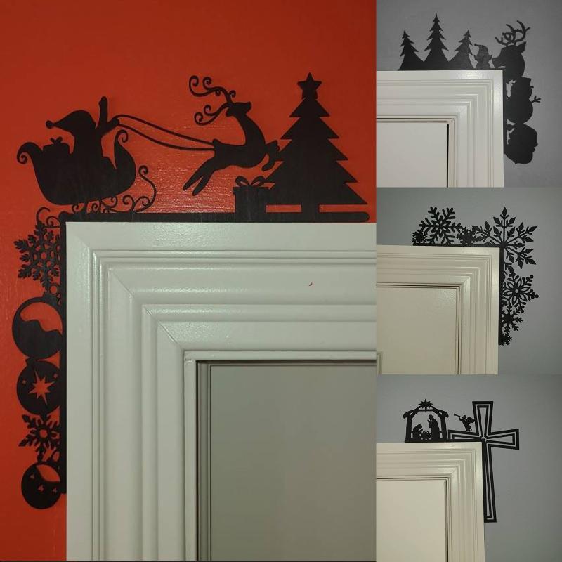 

Christmas Decorations Elementss Door Frame Pendant Decoration Snowman Wooden Xmas Decor For Home Adornos De Navidad 2021 #40