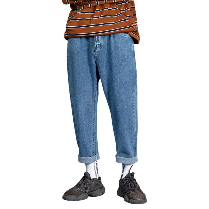 

Men's Jeans Spring Autumn Men Loose Straight Fashion Harem Pants Male Casual Denim OverSize Plus Size 5XL OLSJ, Black