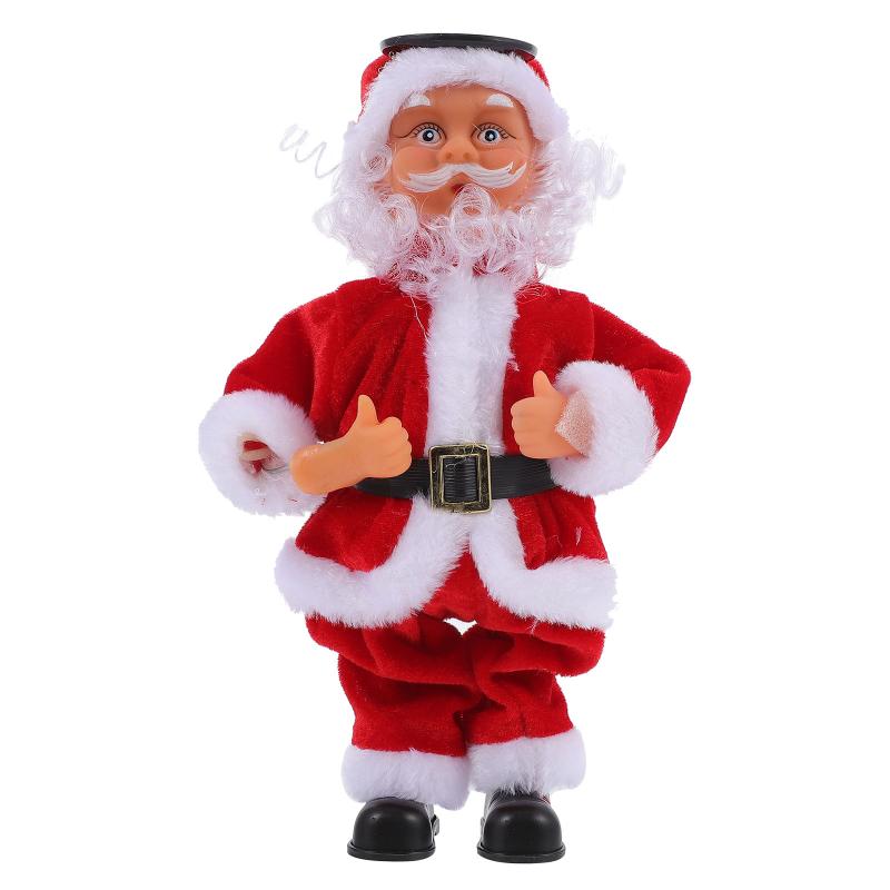 

Mugs 1Pc Christmas Decoration Electric Musical Santa Claus Doll Handstand