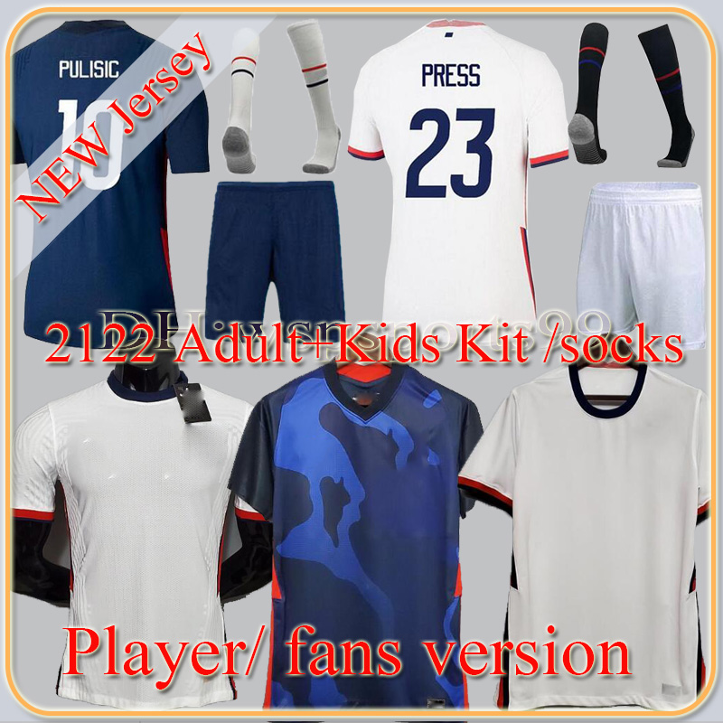 

World cup 2122 PULISIC Soccer Jersey ERTZ BRADLEY PUGH LLOYD ALTIDORE 2021 WOOD America Football jerseys United States Shirt Camisetas Playe, Black;yellow
