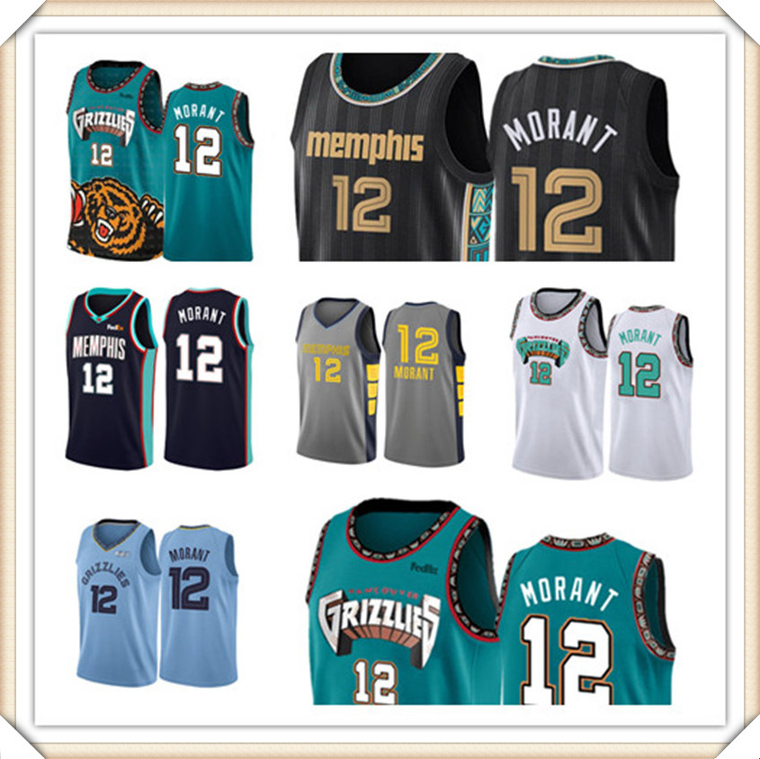 

Ja 12 Morant Jersey Mens S-XXL 2021 High quality Basketball Jerseys