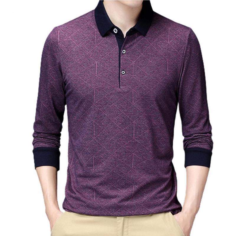 

Men's Casual Shirts Great Male Shirt Long Sleeve Concise Men Top Color Block, Blue