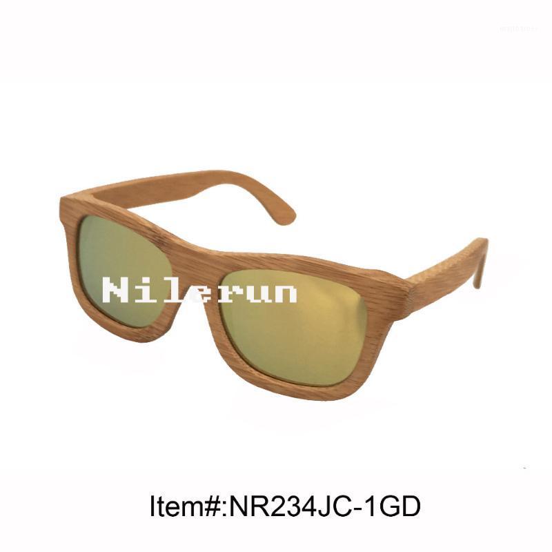 

Sunglasses Mirror Gold Polarized Lens Bamboo