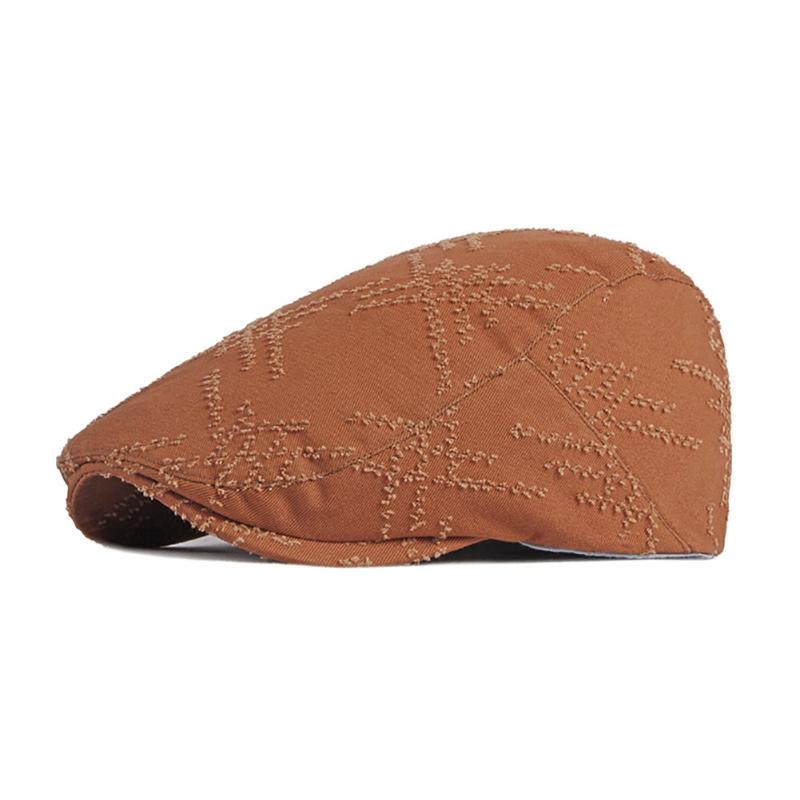 

Berets Men's Casual Hat Cotton Caps For Spring Summer Autumn Solid Color, Black