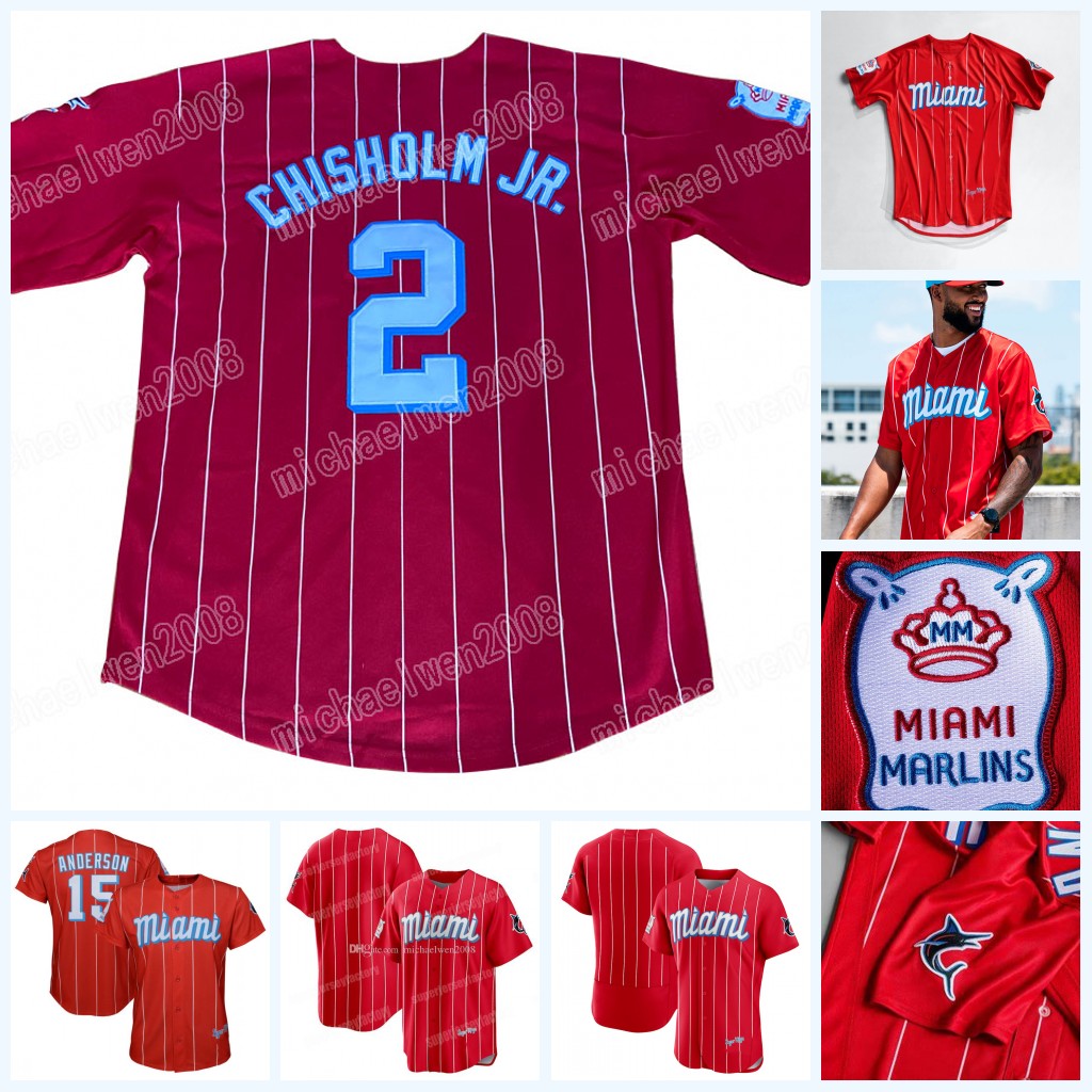 

Miami 2021 City Connect Marlins jersey Miguel Rojas Yimi Garcia Zach Pop Brian Anderson Magneuris Sierra Adam Duvall Lewis Brinson Isan Diaz, Blue;black