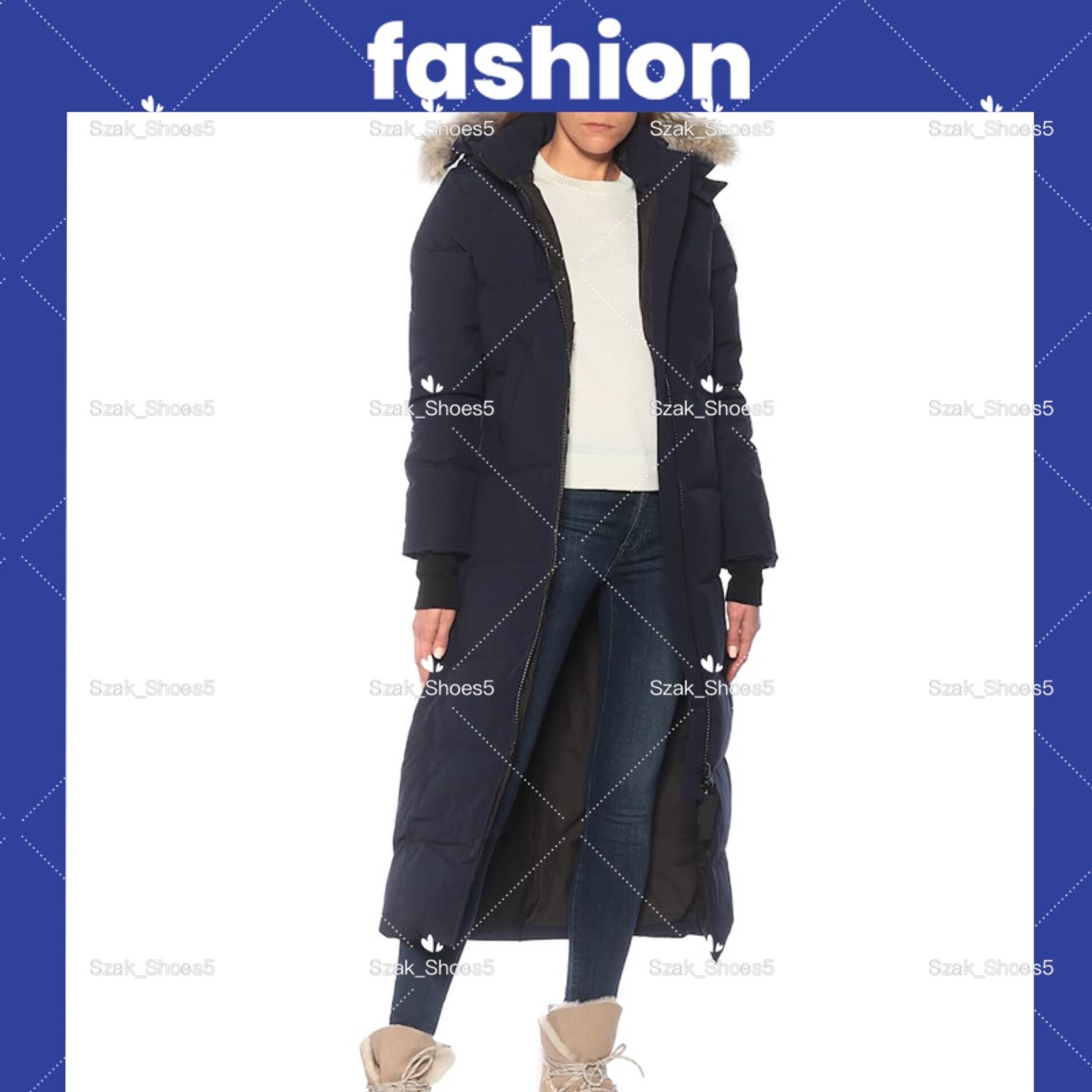 

top Women down coat fashion design with real wolf fur Detachable hat Casual Outdoor Feather Thick Hooded Sweater jacket Autumn Winter parkas factory, Photo color
