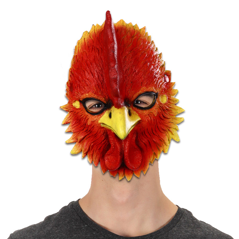 

Halloween Easter Party Costume Face Mask Mardi Gras 3D Rooster Cosplay Masks Masquerade Props PU Masque ENE18002