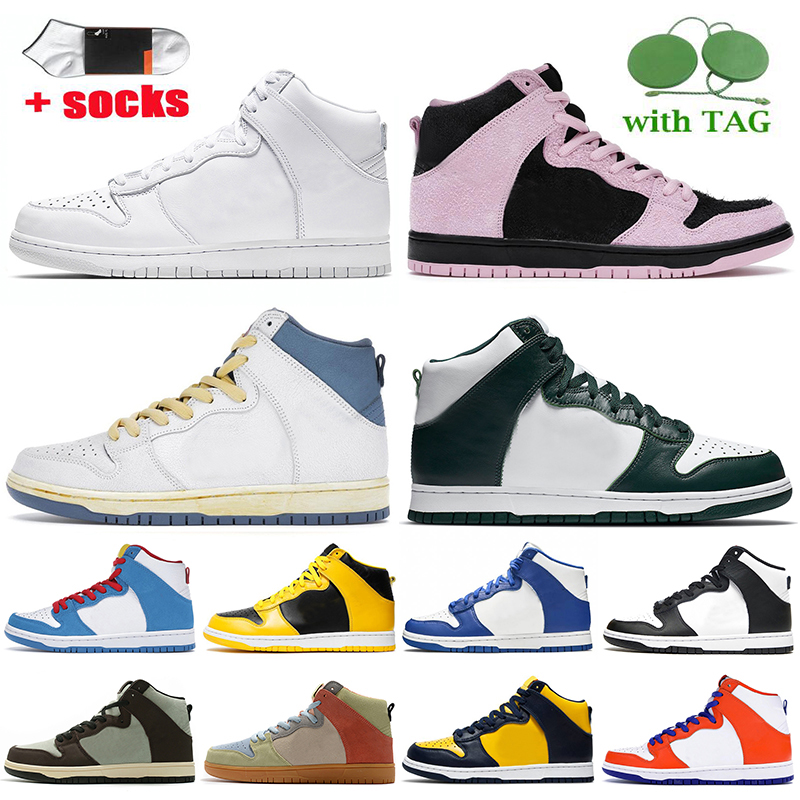 

Wholesale Womens Mens Running Shoes SB DUNK High Pure Platinum Invert Celtics Atlas Lost at Sea Spartan Green Big Size 12 Trainers Sneakers, D46 invert celtics 36-46