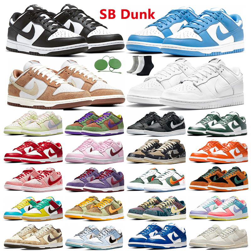 

With Sock&Tag nike sb dunk low men women trainers shoes dunks UNC Black White Medium Curry Kentucky Syracuse What The Paul Free 99 Candy womens sports sneakers, #23 michigan