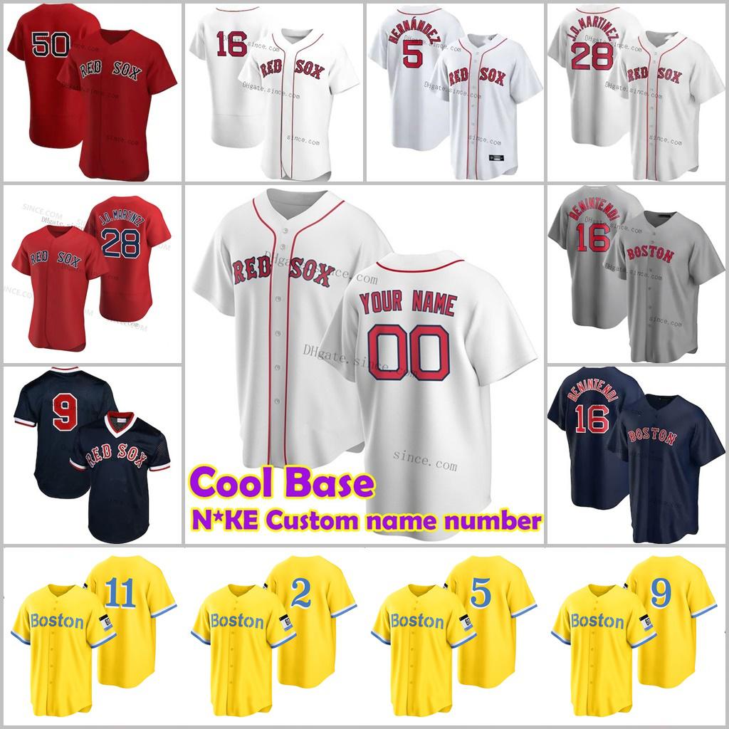 

Boston 2021 City Connect Red Sox 5 Enrique Hernandez Jerseys Xander Bogaerts Alex Verdugo Rafael Devers JD Martinez Vazquez Hunter Renfroe, Blue;black