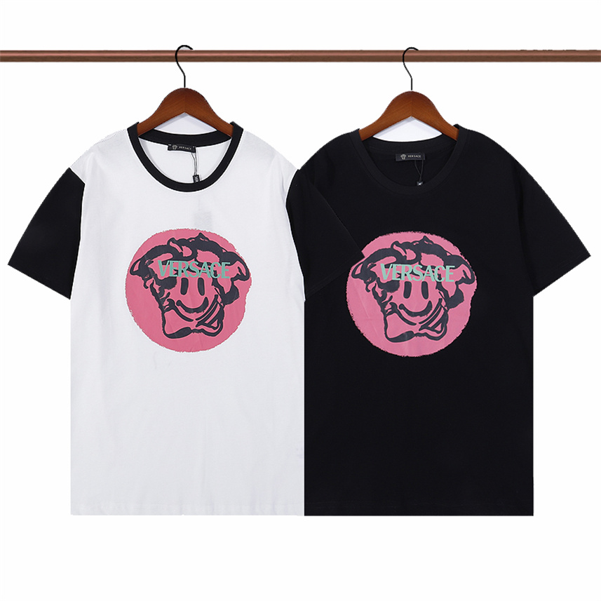 

Men's Clothing Short sleeve Tees Polos Mens T-Shirts Summer simple icon high quality cotton Casual solid color T-shirt Men Fashion TopM-3XL#95, White;black