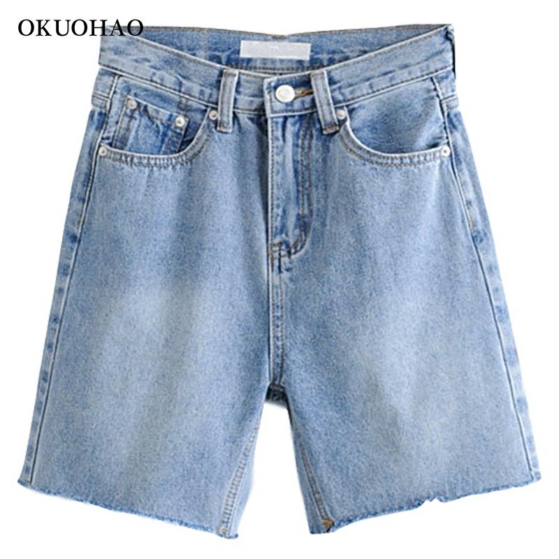 

2011high waist slim denim shorts bermuda plus size woman new fashion tassel tight five-point denim shorts washed female summer, Blue