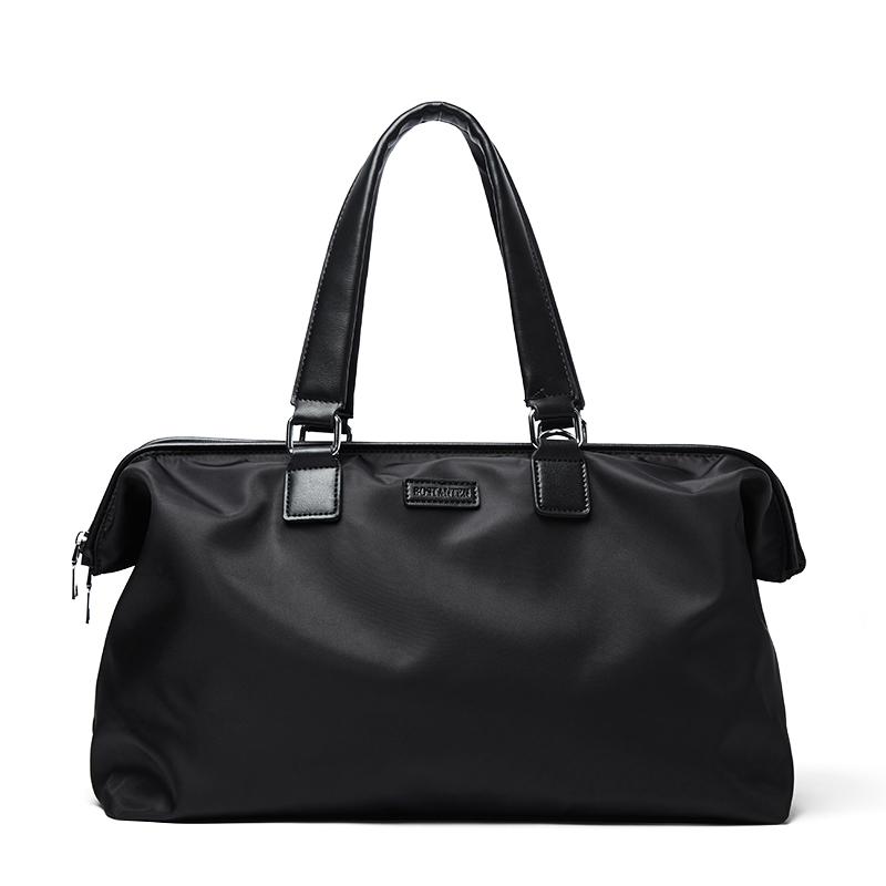

Duffel Bags BOSTANTEN Men Nylon Large Travel Bag Cross Body Cabin Luggage Duffle Weekend Handbags Women Sport Fitness Travelling, Black