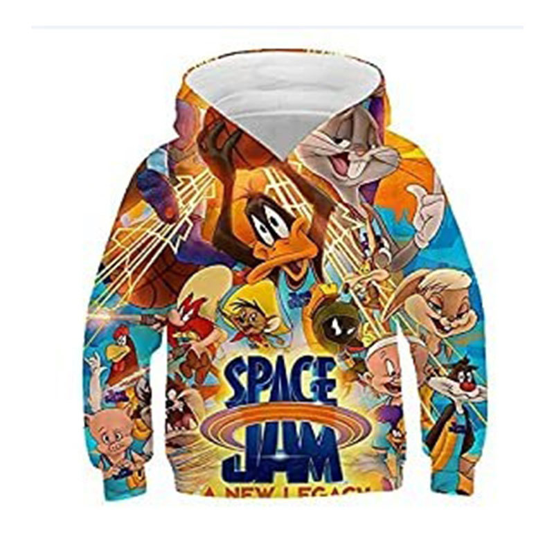 

Space Jam 2 Movie Tune Squad Basketball Jersey #6 Jam Shirt Shorts A New Legacy Hoodi Sweatshirt Sportswear Cloth, Black