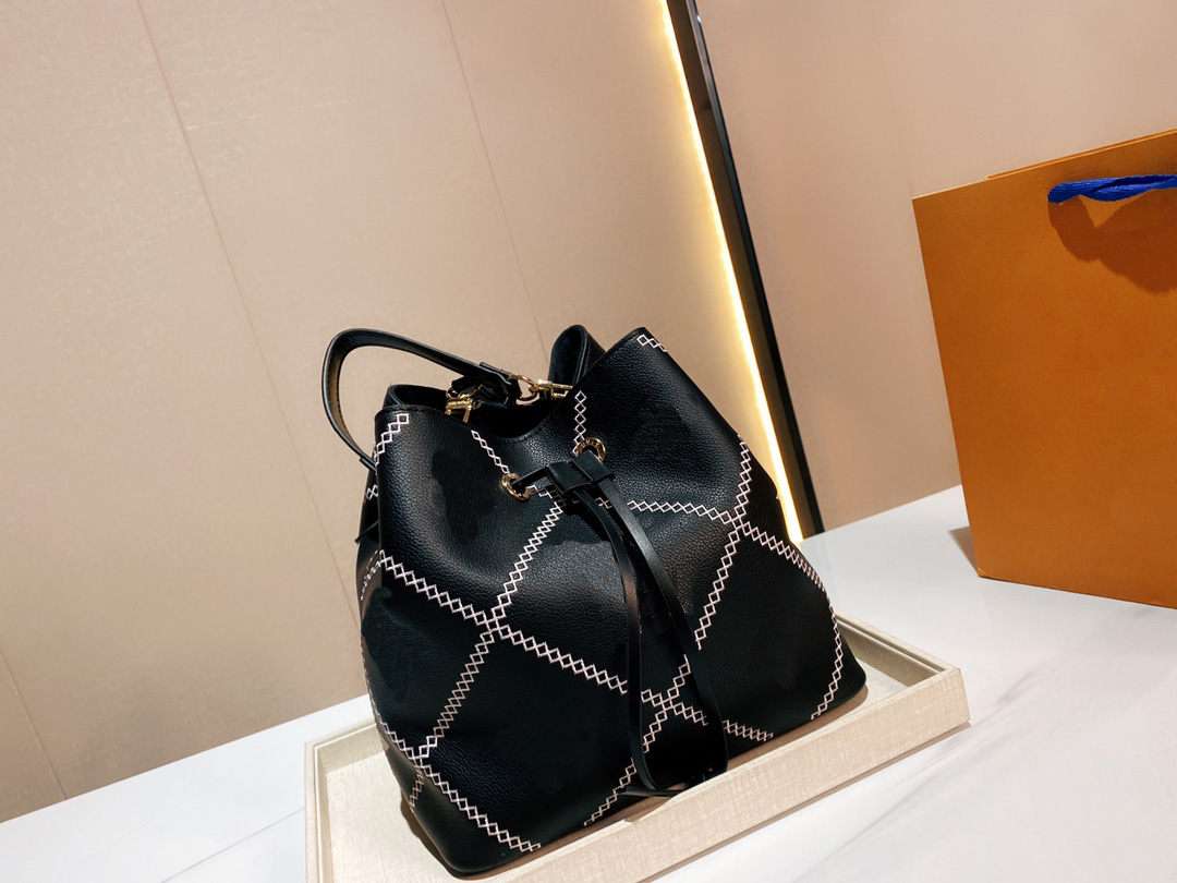 

Empreinte NEONOE Metis OnTheGo 25 Tote Luxurys Leather Printing Design Shoulder bags Womens Black White Brown Shopping handbags Message Purse M40780, No bag