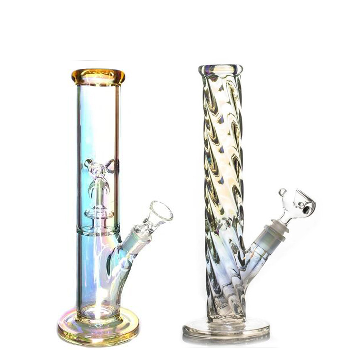 

Wee Bong Beaker Unique bongs Hookahs Glass Water pipes dab rigs Thick Straight Tube Hookah Percolator Tobacco dabber Smoking Pipe 14mm