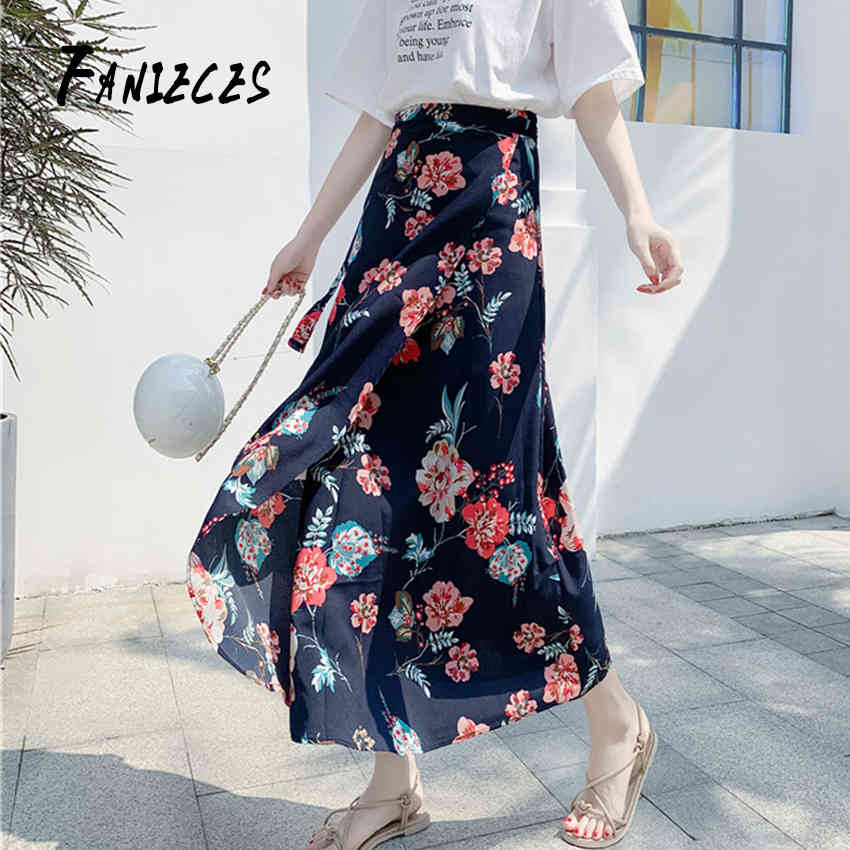 

Fashion Summer Women Bandage Chiffon Skirts Swimwear Bikini Cover Up Sheer Beach Midi Wrap Sarong Skirt streetwear 210520, Hong sui