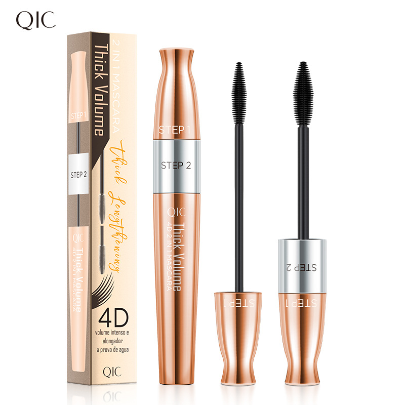 

Professional Makeup QIC 4D 2 IN 1 Mascara Thick Volume Intense Mascaras Black 8.5g