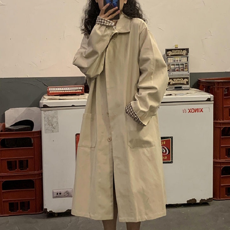 

Women's Fur & Faux Vintage female mid-length coat fashion releases solid color long sleeve pocket outerwear harajuku oversize UHP5, 1# shoe box