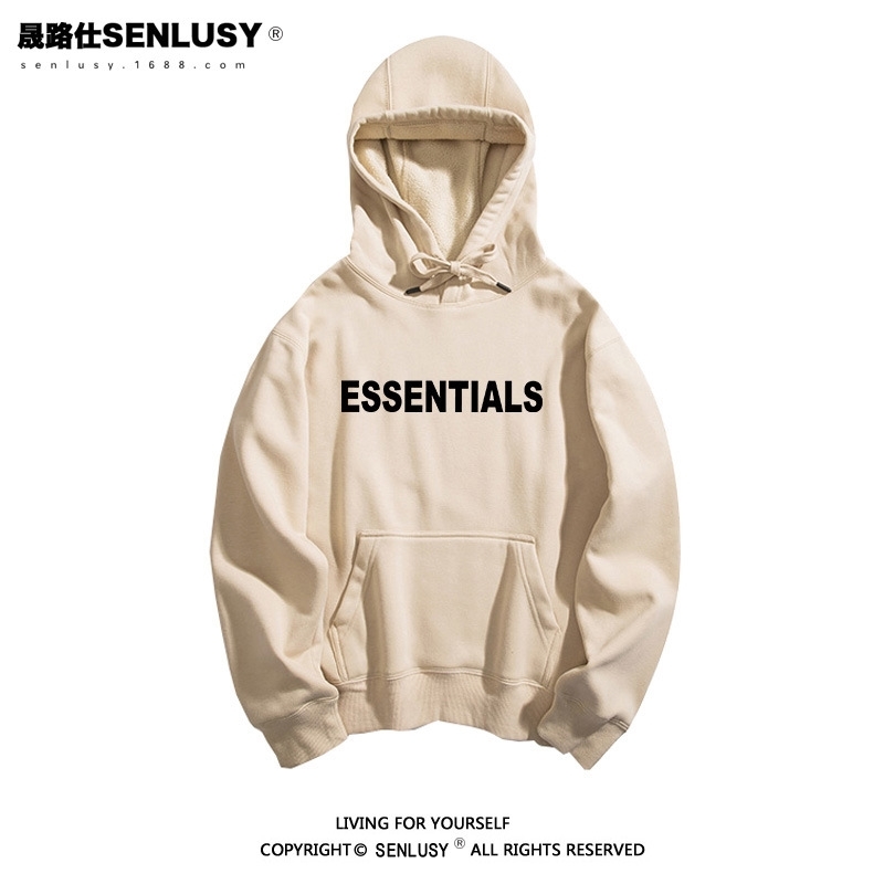 

2021 three dimensional silicone ess tide brand fog hip hop trend letter Hoodie for men and women, Dark grey thin style
