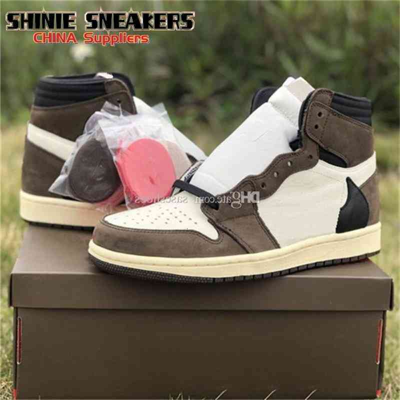 

1 High Travis Scotts SP TS One 1s low OG Cactus Jack Sports Shoes Black Men Women Brown Desginer Sneakers{category}