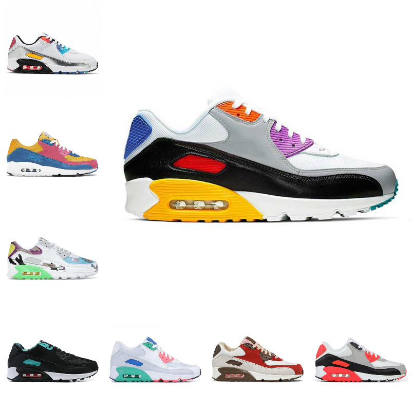 

High Quality Classic 90 90s Sports Shoes Mens Women Infrared Mash Leather Triple Black White Volt History Camo Green Grey Dot Navy Blue Rose Moss Trainer Sneakers S22, Please contact us