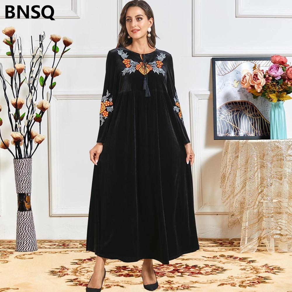 

muslim fashion dresses for women abaya dubai kaftan caftan indian hijab long dress plus size turkey clothing vestidos largos, Red