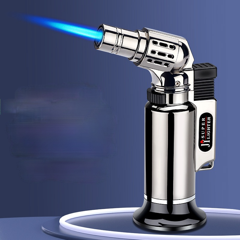 

Direct Spray Gun Lighter Metal Windproof Welding Torch Blue Flame Ignition Gun Food Helper Briquets Et Accessoires Fumeurs