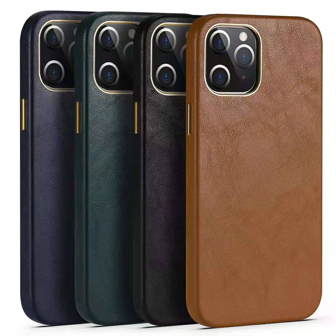 

Real leather Phone cases For iPhone 12 promax 12pro 11 Pro XS Max XR X 8 Plus