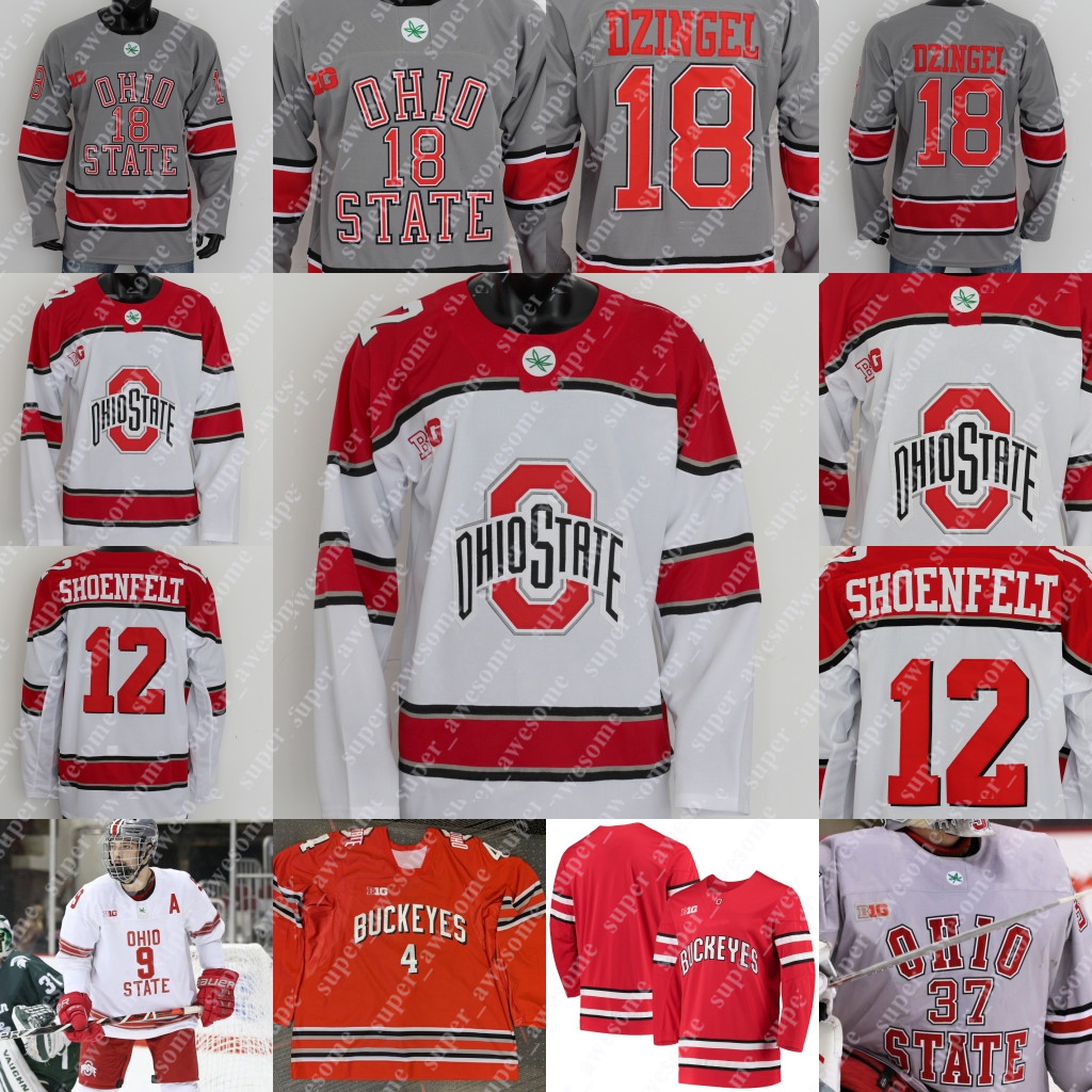 

Ohio State Buckeyes Hockey Jersey Kamil Sadlocha Patrick Guzzo Travis Treloar Gustaf Westlund C. J. Regula Jaedon Leslie Evan McIntyre Eugene Fadyeyev Joe Dunlap, Youth red new