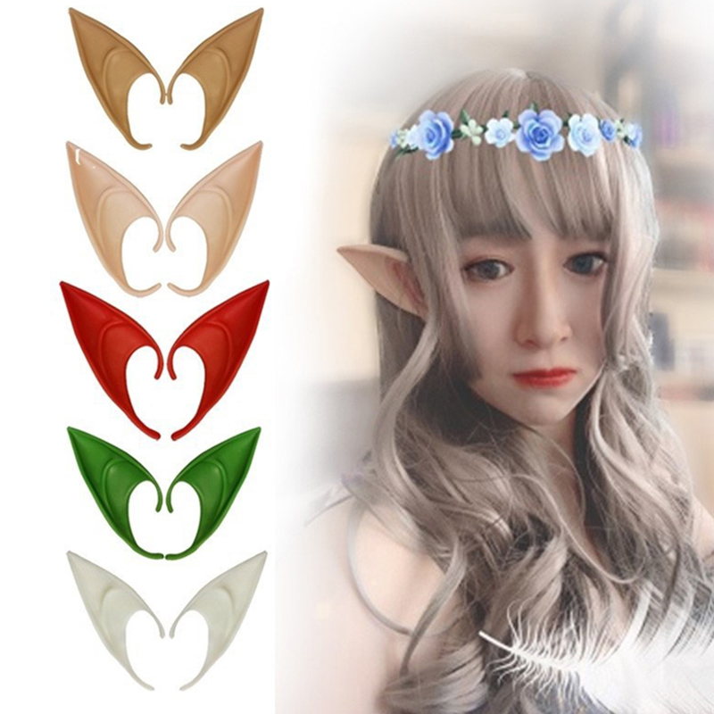 

Party Decoration Latex Pointed False Ear Fairy Cosplay Masquerade Costume Accessories Angel Elven Elf Ears Photo Props Adult Kids Halloween Decor JY0982