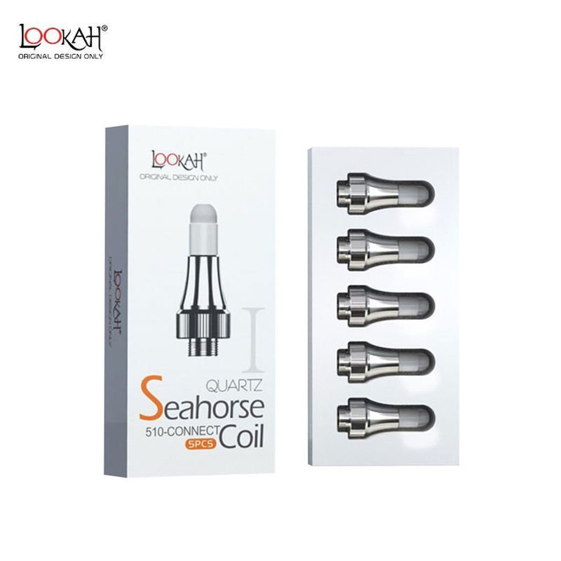 

Original Lookah Seahorse Pro Coils Replacement Noozle Ceramic & Quartz Tip Coil Head for Max Electric Dab Rig Wax Concentrates Oil Vaporizer