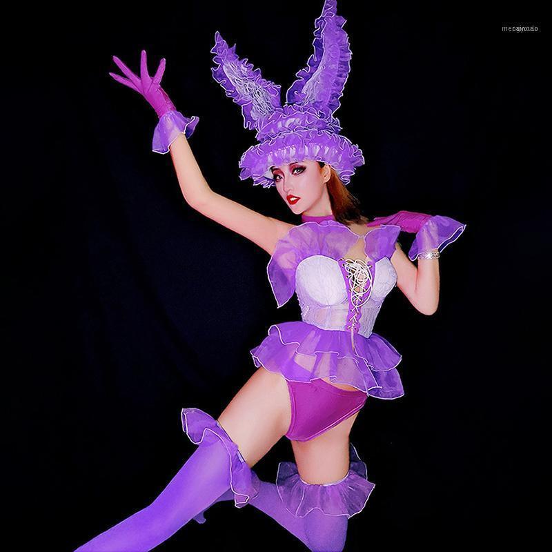 

Stage Wear Bar Costumes Nightclub Collar Dance Clothes Sexy Dj Fashion Suit Outfit For Singers Performance Costume1, Only clothes