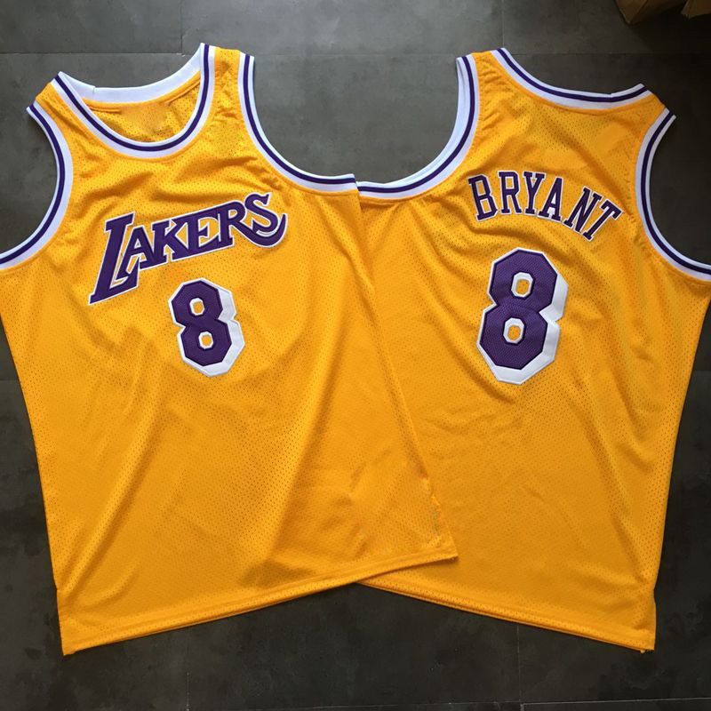 

2021 low-priced Men Retro Classic Basketball Jersey Rookie Yellow Mesh Dense Embroidery Vintage Breathable shorts Size S-2XL, Black;red
