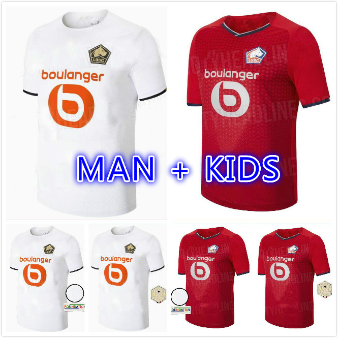 

LOSC Lille soccer jerseys 2021 2022 DAVID FONTE BURAK BAMBA YAZICI Men kids Kits sock Full sets JIKONE R.SANCHES T.WEAH L.ARAUJO maillot de football shirts, Kids size