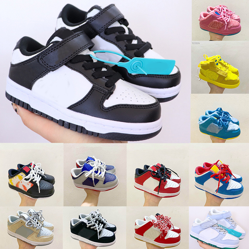 

wholesale Kids Running Shoes SB Sneakers men Low UNC Chunky White Black University Red Fur Bears Boys women Casual Athletic Children Toddlers Trainers Eur 26-345, 09